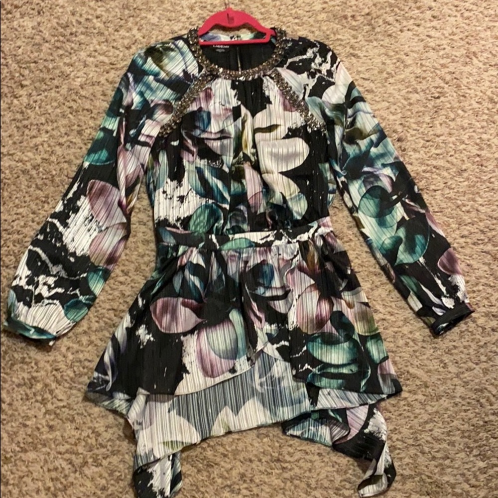 Bebe detailed gem blouse